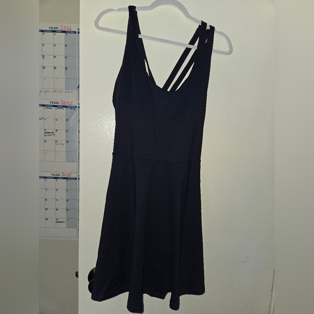 Fabletics Active Navy Blue Strappy Mini Dress